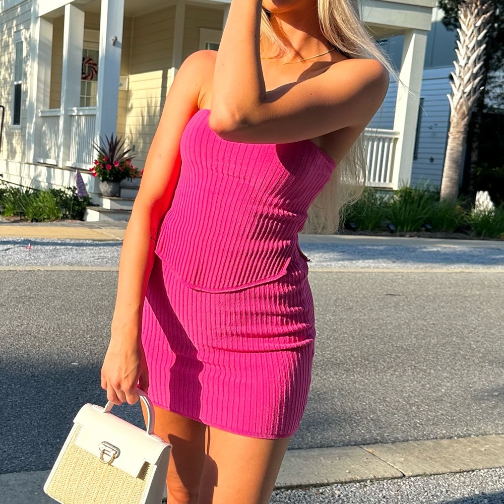 Amazon two price matching skirt and tube top set